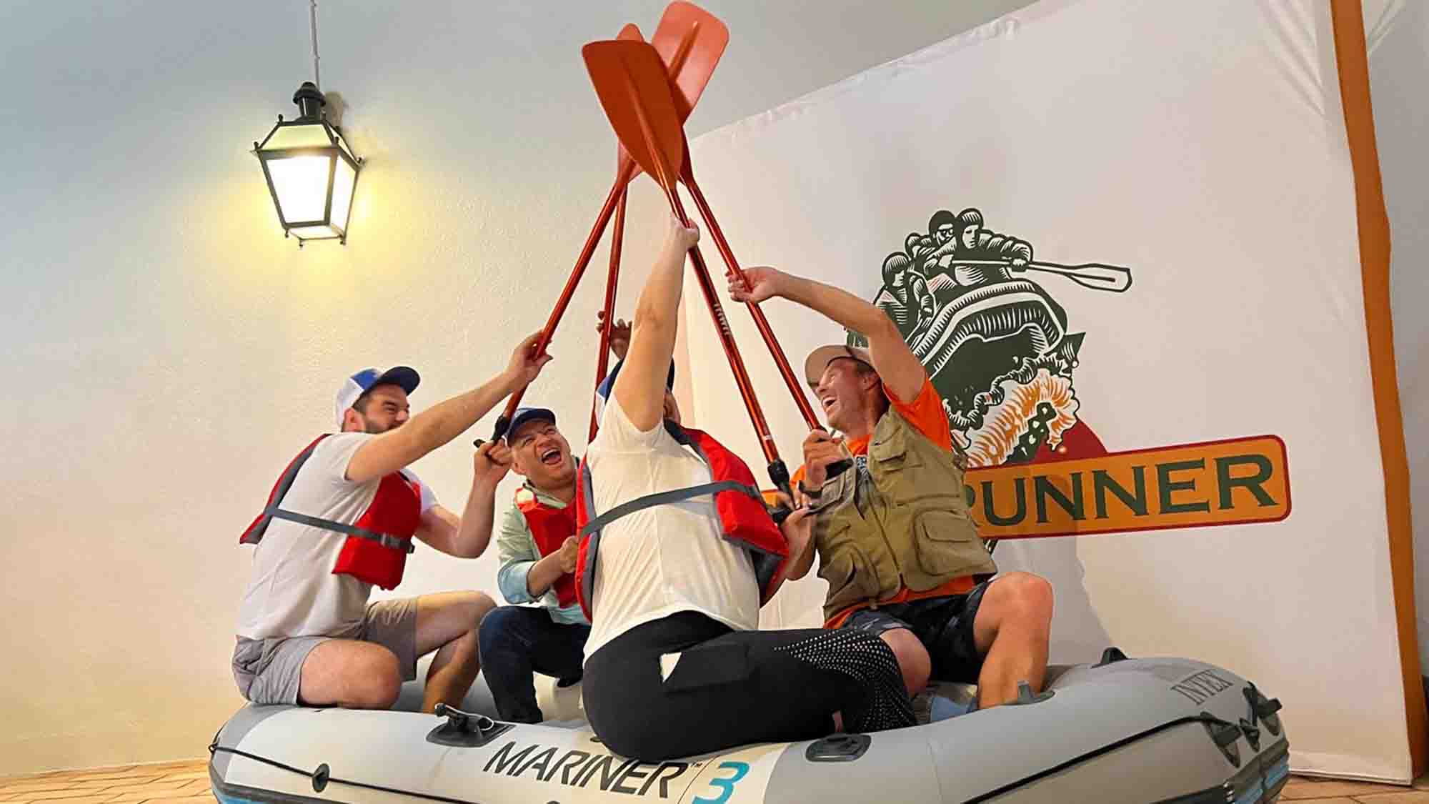 high-energy indoor business game