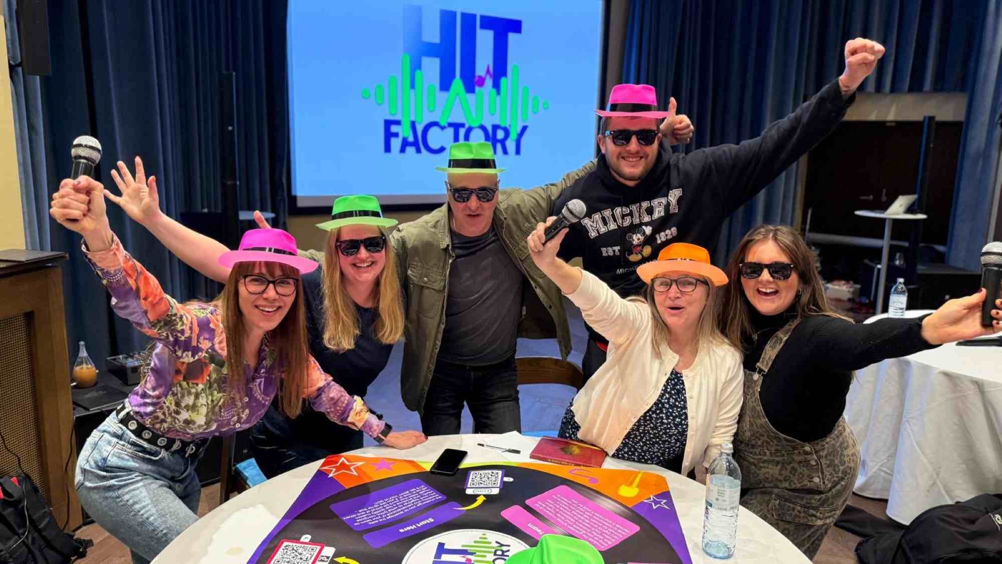 music team building activity utilising AI