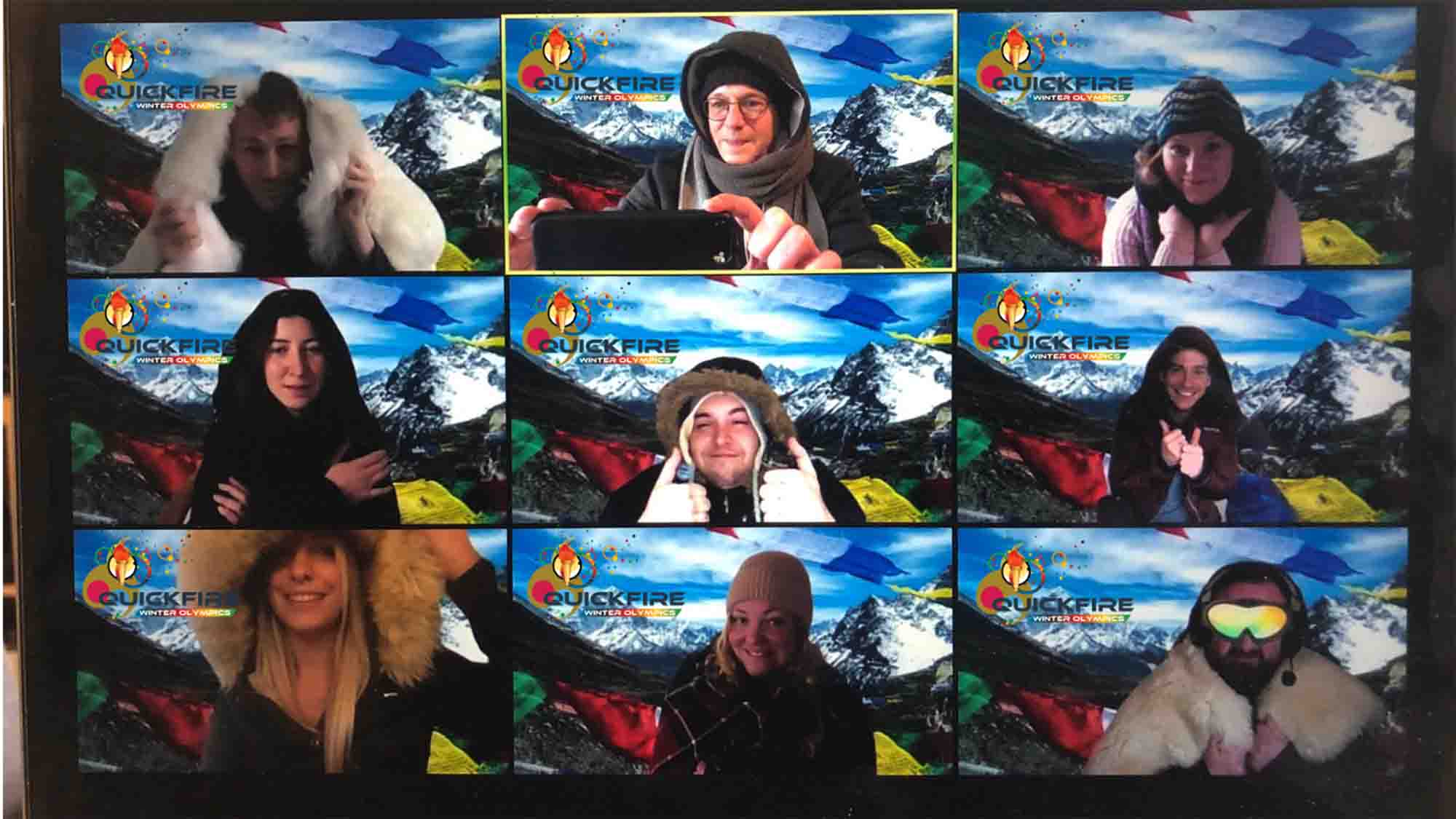 online winter olympics themed activity