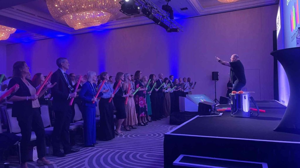 Orangeworks boomtime conference energiser for large group