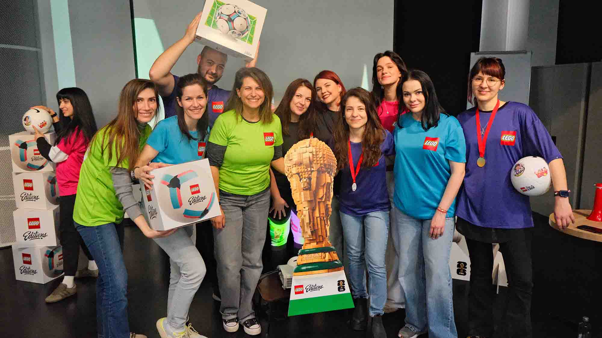 soccer-themed teambuilding game