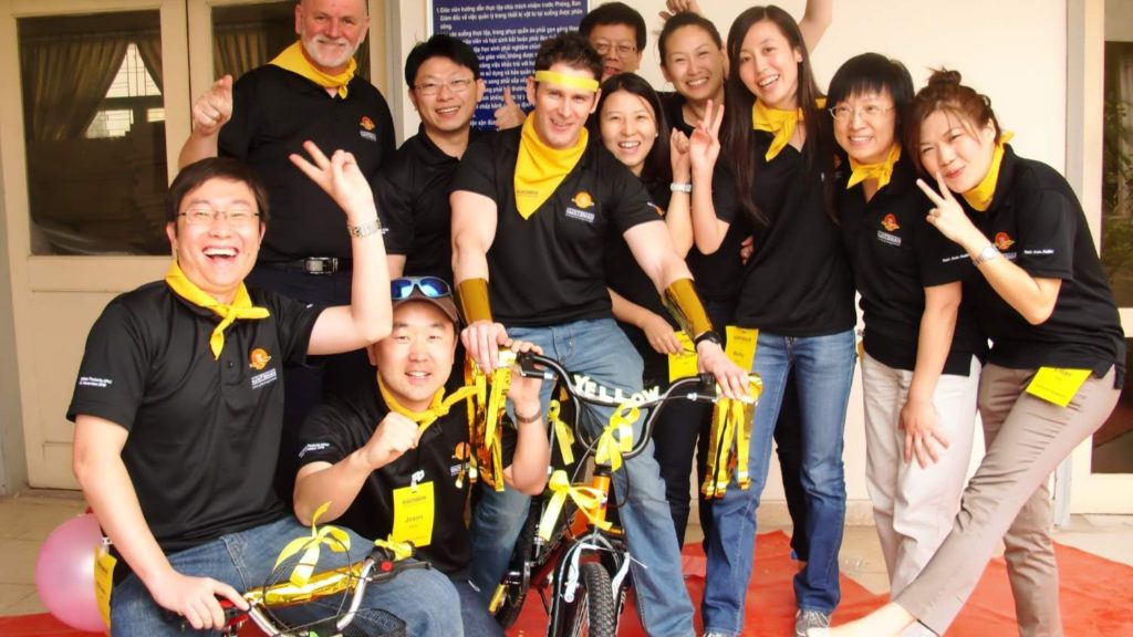 building a dream giving back team building